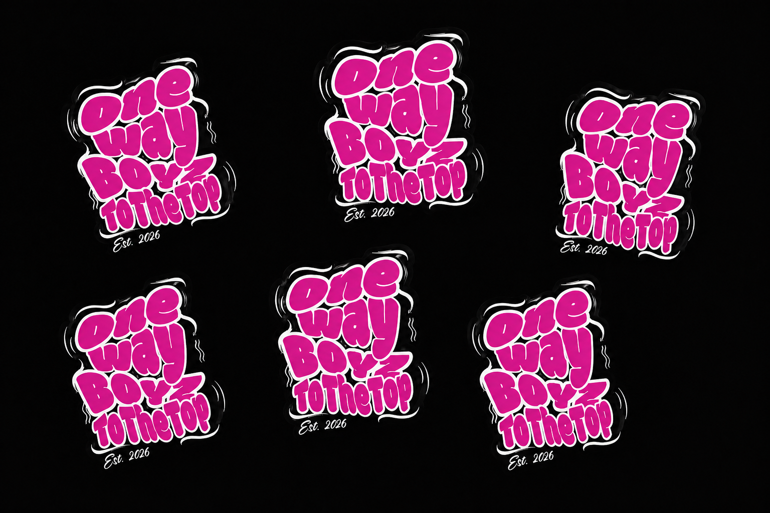 To The Top Pink Sticker